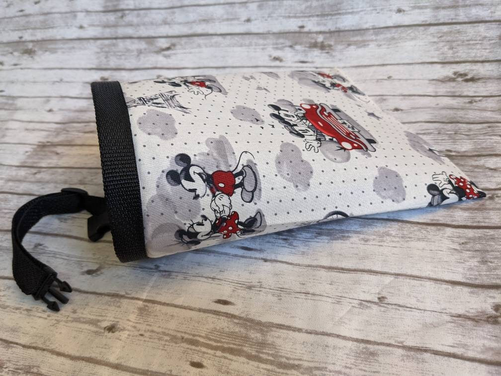 Disney Fabric Car Garbage Bag with Adjustable Strap and Removable Plastic Coated Mesh LIner