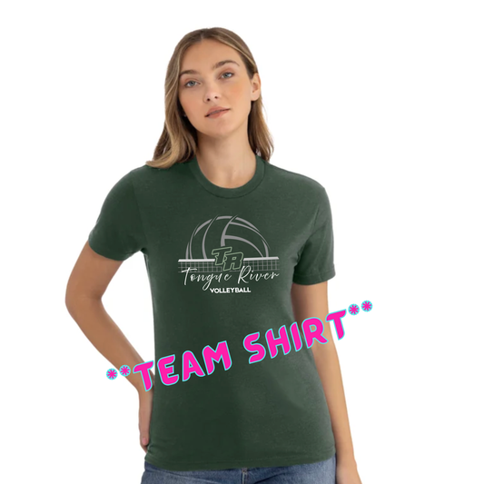 **TEAM SHIRT** TR Volleyball Short Sleeve Shirt [GREEN]