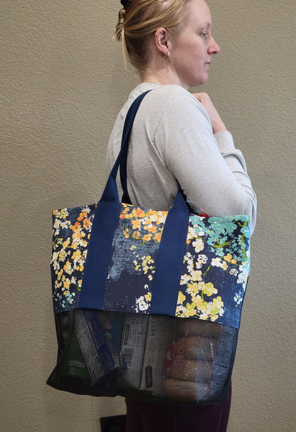 Jo Jo Ultimate Carry-All Tote Set [Blue Orange Floral]: Versatile Practicality for Every Occasion