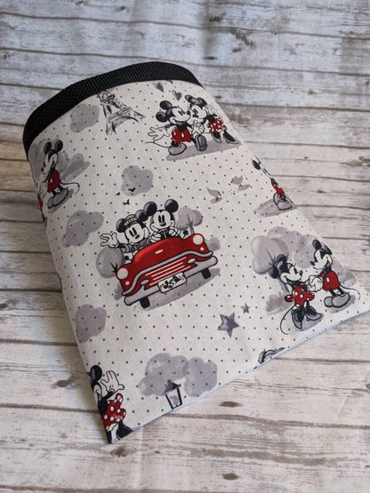 Disney Fabric Car Garbage Bag with Adjustable Strap and Removable Plastic Coated Mesh LIner